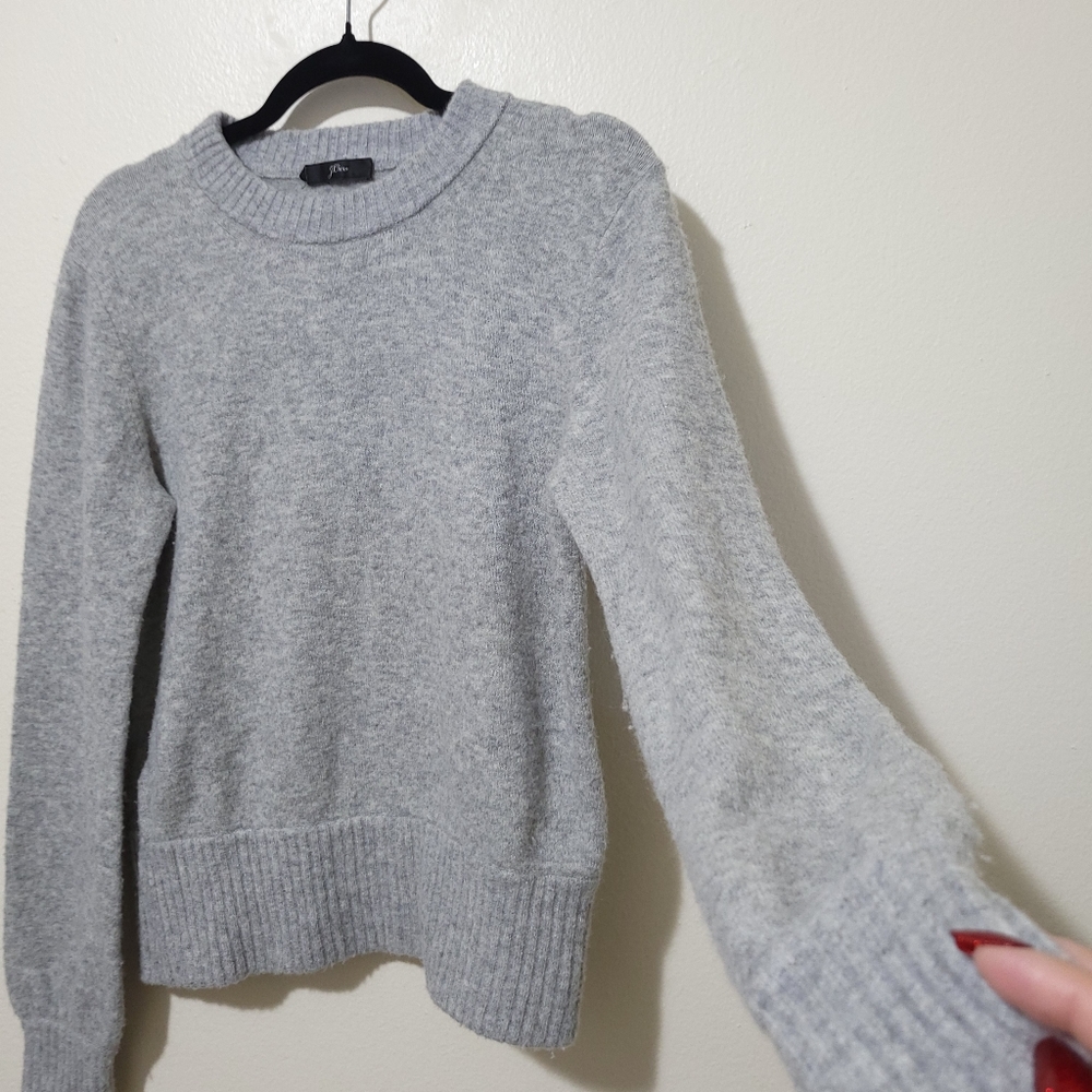 J.Crew Gray Basic Essential Gray Cozy Alpaca Meri… - image 8